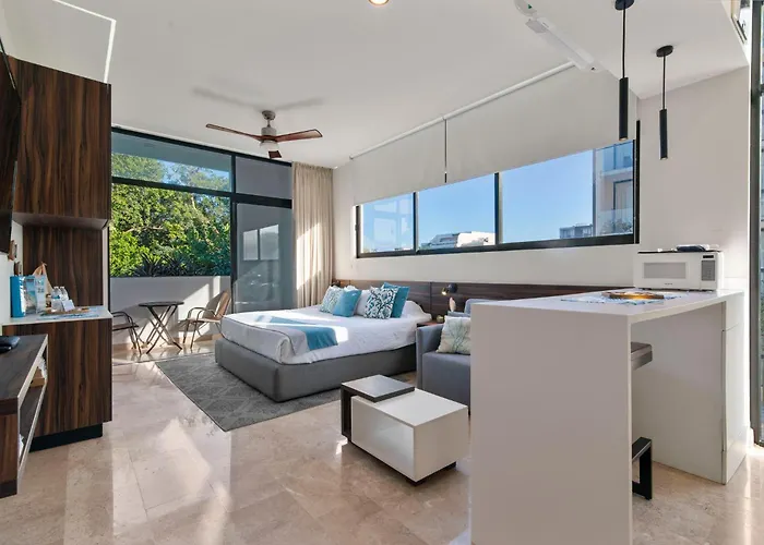 Nuevo Estudio Con Terraza Totalmente Equipado Aldea Zama Apartamento *