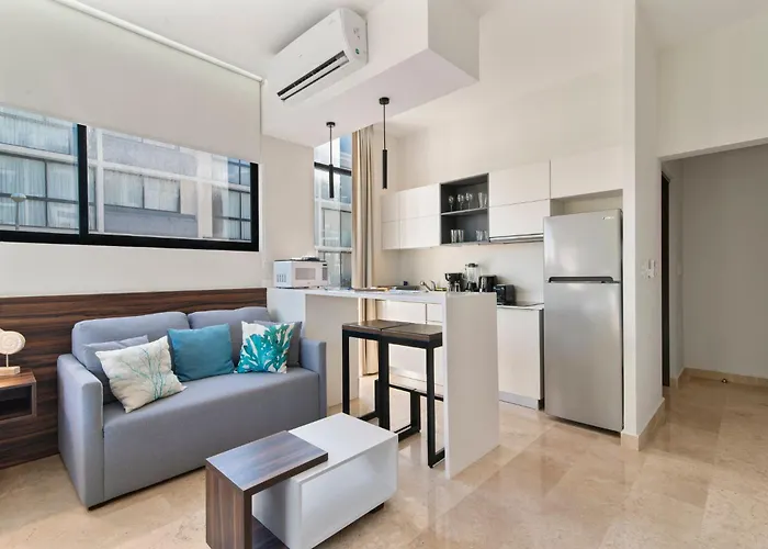 Apartamento Nuevo Estudio Con Terraza Totalmente Equipado Aldea Zama
