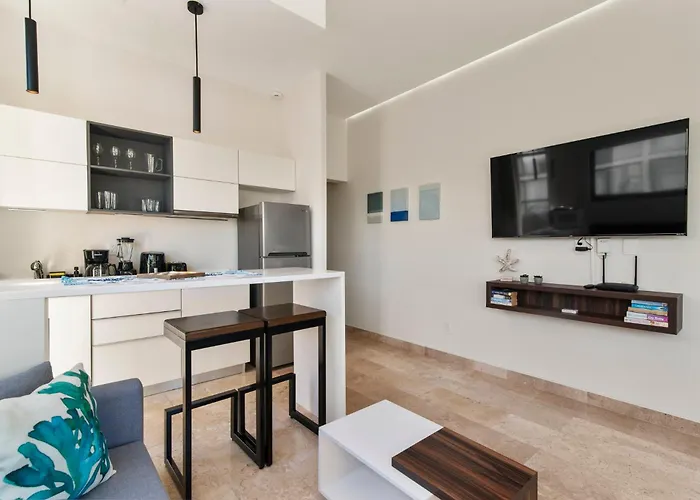 Apartamento Nuevo Estudio Con Terraza Totalmente Equipado Aldea Zama *