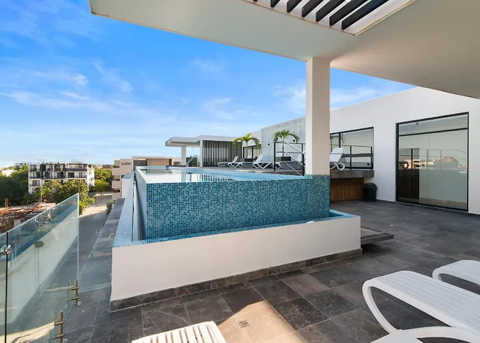 Apartamento Nuevo Estudio Con Terraza Totalmente Equipado Aldea Zama Tulum
