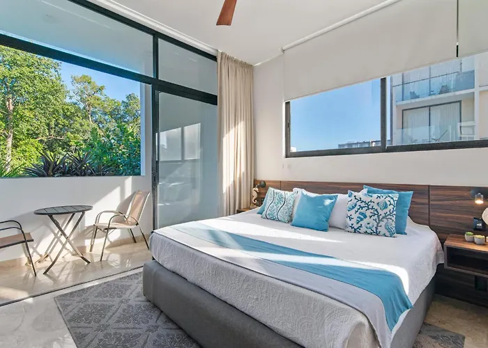 Apartamento Nuevo Estudio Con Terraza Totalmente Equipado Aldea Zama