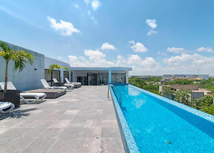 Nuevo Estudio Con Terraza Totalmente Equipado Aldea Zama *