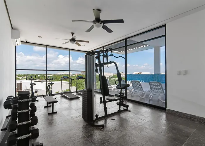 Nuevo Estudio Con Terraza Totalmente Equipado Aldea Zama Apartamento