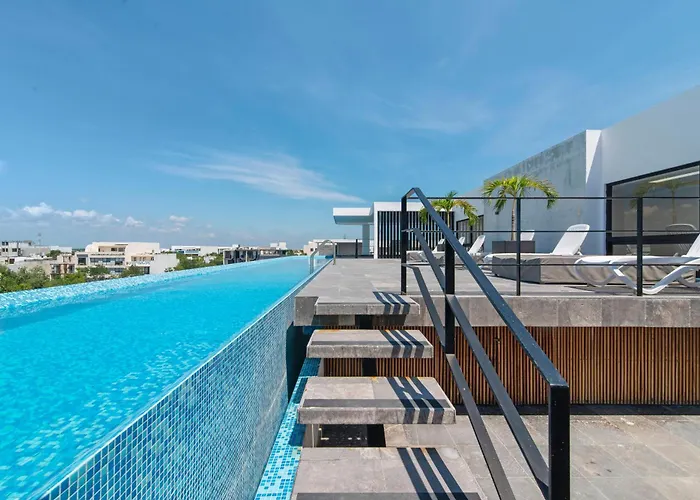 Nuevo Estudio Con Terraza Totalmente Equipado Aldea Zama Apartamento *